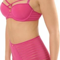 Goedkoop ❤️ SAPPH - Iconic Basic Hoge Slip Fuchsia - Maat M - Fuchsia Roze - Dames ✔️ -Goedkope badmode winkel 272x840