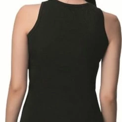 Beste Pirce 👍 Merkloos DONEX-Katoen Dameshemd Met Brede Schouderbandjes-1 Pack-Onderhemd Dames-Cadeau Voor Dames-zwart-M 🔥 -Goedkope badmode winkel 405x840 7