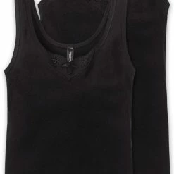 Hete verkoop 🎁 Schiesser Cotton Essentials 2PACK Tanktop Dames Onderhemd - Maat 50 💯