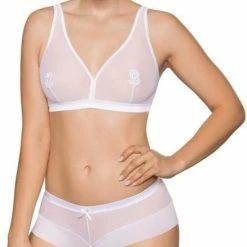 Groothandel 𧨠Roza Wit Doorzichtige Beha Maat 36 π