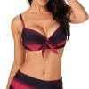 Promo 🔥 Merkloos 👙 Bikini 2-Delig Push-up - Rood Zwart - Maat XL 🎁 -Goedkope badmode winkel 459x840 4