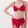 Goedkoop 🧨 Merkloos Tess Lingerie Sexy Setje Voorgevormde Beugel Bh 4-Delige – Black Friday SALE - ROOD - Maat 80B 😀 -Goedkope badmode winkel 463x840 1