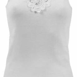 Goedkoop 🌟 Merkloos Toker Dames Hemd Kant, Breed Bandje 228/1 - 42 - Wit 🌟