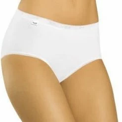 Nieuw 🛒 Sloggi Basic+ Dames Midi Slip - Wit - Maat 38 😉 -Goedkope badmode winkel 490x840 1