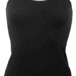 Korting 😍 Boru Bamboo - Onderhemd Dames - Spaghetti Bandjes - Zwart - Maat XL 😍