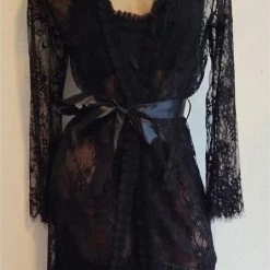 Goedkoop π₯ Merkloos Sexy Lingerie Set Met Kant ONE SIZE 34-38 Zwart π