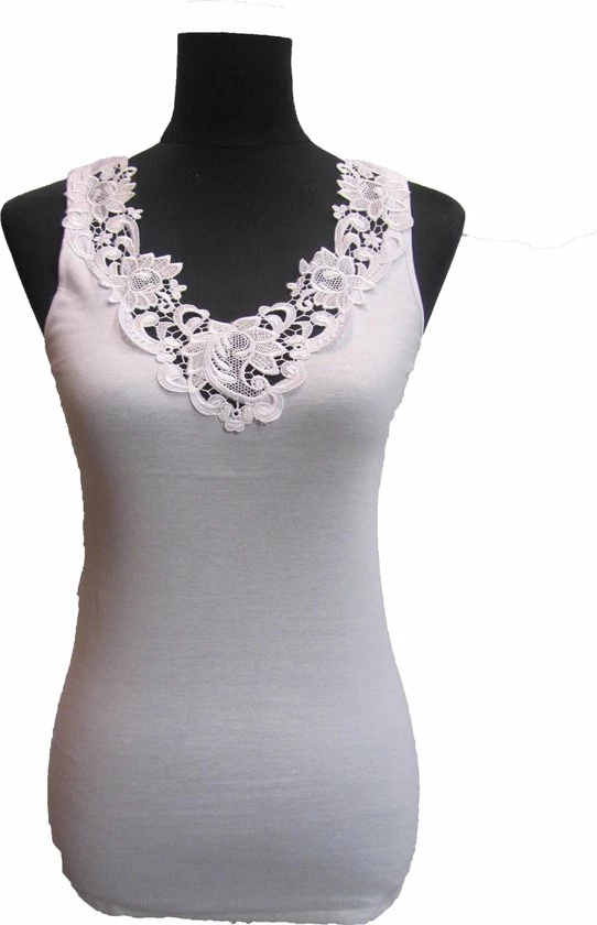 Goedkoop π Merkloos Toker Dames Hemd Kant, Breed Bandje 228/1 - 42 - Wit π 5 Goedkoop π Merkloos Toker Dames Hemd Kant, Breed Bandje 228/1 - 42 - Wit π - Afbeelding 3