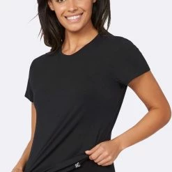 Goedkoopste 🔔 Boody 👩 Women's Crew Neck T-Shirt - Zwart - Maat S 💯