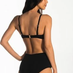 Beste Pirce ⭐ CYELL Dames Bandeau 👙 Bikinitop Voorgevormd Met Beugel Zwart - Maat 70F 😀 -Goedkope badmode winkel 549x840