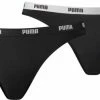 Promo 🛒 PUMA - Iconic 👙 Bikini Dames - 2 Pack - Zwart - Maat: XL 👏 -Goedkope badmode winkel 550x249