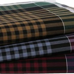 Nieuw 🔥 Swan Heren Zakdoeken Ruit Donker 12 Stuks - 40 - Blauw 🛒