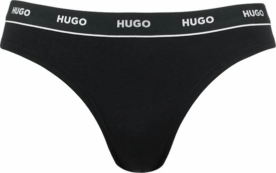 Flash-uitverkoop π Hugo Boss Dames 3P HUGO Strings Zwart - L π₯° 4 Flash-uitverkoop π Hugo Boss Dames 3P HUGO Strings Zwart - L π₯° - Afbeelding 2