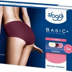 Hete verkoop 🔔 Sloggi Basic+ Midi C3P Dames Onderbroek - Maat 38 😉 -Goedkope badmode winkel 550x358 1