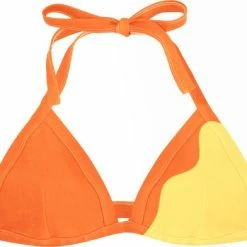Beste Verkoop π― SEA'SONS - π Bikini Top Dames - Kleurveranderend - Oranje - Maat M π