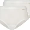 Uitgang 🥰 Ten Cate 2-Pack Midi Dames Slips - 32280 - Organic - L - Wit 👍