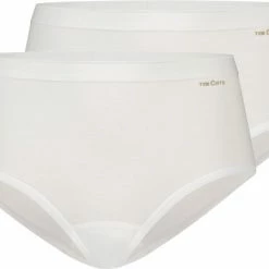 Uitgang 🥰 Ten Cate 2-Pack Midi Dames Slips - 32280 - Organic - L - Wit 👍