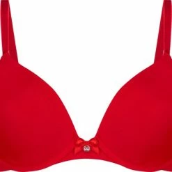 Groothandel 🔥 Hunkemöller Dames Lingerie Voorgevormde Beugel Bh Plunge - Rood - Maat B85 🎁