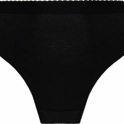 Goedkoopste 😀 Marly MOON'S 👙 Bikini Slips - 100% Katoen - Gecharmeerd Tailleband - Ondergoed Dames Slips - M - Zwart - 1 Stuk 😉