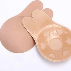 Korting 🎁 Merkloos Plak BH Push Up - Plakbeha Beige Maat M - Onzichtbaar, Herbruikbaar En Liftend 🎁