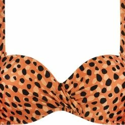 Aanbiedingen 💯 Beachlife Leopard Spots Multiway 👙 Bikinitop - Bruin/Oranje - Dierenprint ❤️