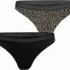 Beste deal 🧨 Björn Borg Bjorn Borg Dames Strings 2-pack - Panter - M ⭐ -Goedkope badmode winkel 550x463