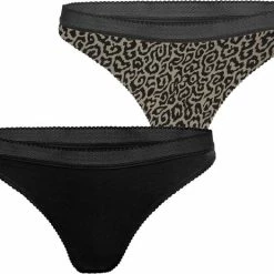 Beste deal 🧨 Björn Borg Bjorn Borg Dames Strings 2-pack - Panter - M ⭐