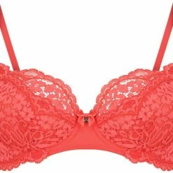 Top 10 ⌛ Hunkemöller Dames Lingerie Niet-voorgevormde Beugel Bh Rose - Rood - Maat E100 🔥