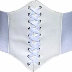 Gloednieuw 🤩 FIFO Effen Unisex Dames Korset, Elegante, Esthetisch, Wit 🎉