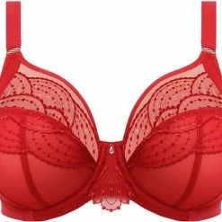 Top 10 ✔️ Elomi Priya Plunge BH Haute Red Maat 90G 👏 -Goedkope badmode winkel 550x477 1