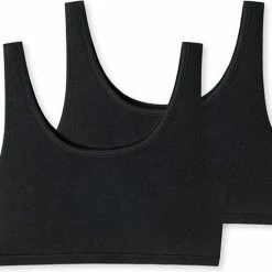 Nieuw 👏 Uncover By Schiesser 2Pack Top 173954 Zwart-L 🌟