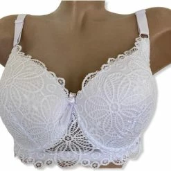 Kopen 🎉 Merkloos Dames BH Met Kant 95D Wit 👏