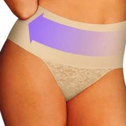 Aanbiedingen ⌛ Maidenform Tame Your Tummy Lace Thong Vrouwen Corrigerend Ondergoed - Transparent Lace - Maat S 🧨 -Goedkope badmode winkel 550x495 8