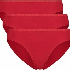 Groothandel ❤️ Bamboo Basics - Taille Slips Julia (3-pack) Dames - Rood - M 🔔