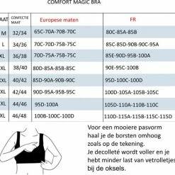Beste Pirce 💯 Bobbels & Putten - Comfort Magic Bra - 5XL - Zwart - Padded Bh - Bh Zonder Beugel - Grote Maten Bh 💯 -Goedkope badmode winkel 550x518 2