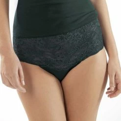 Aanbiedingen 👏 Nina Von C Dames Slip Kant Biologisch Katoen - 42 - Groen 💯