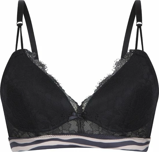 Kopen π LingaDore Striped Zebra Triangel BH Zwart 75 A β 3 Kopen π LingaDore Striped Zebra Triangel BH Zwart 75 A β