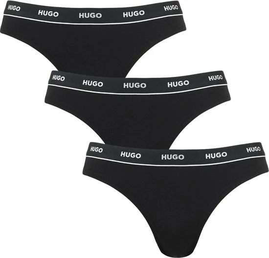 Flash-uitverkoop π Hugo Boss Dames 3P HUGO Strings Zwart - L π₯° 3 Flash-uitverkoop π Hugo Boss Dames 3P HUGO Strings Zwart - L π₯°