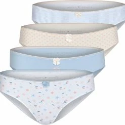 Groothandel 🧨 Happy Shorts Dames Slips Met Print 4-Pack D694 - Maat 40 🥰