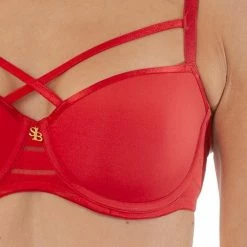 Aanbiedingen 🤩 SAPPH - Rosie Voorgevormde BH Rood - Maat 85B - Rood - Met Beugel - Dames 😀 -Goedkope badmode winkel 550x550 110