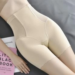 Promo 🧨 Merkloos Shapewear En Anti Schuurbroekje In één – Corrigerend Ondergoed Met Lange Pijpen – Maat XL – Beige 😍