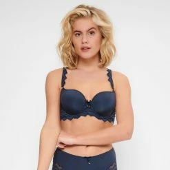 Beste Verkoop ⭐ LingaDore - Midnight Uni Fit BH - Maat 75D - Blauw - Dames 🎉 -Goedkope badmode winkel 550x550 148