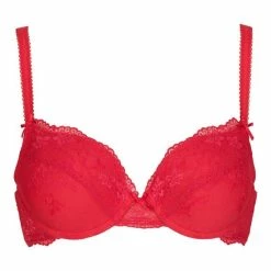 Groothandel 😍 LingaDore - Daily Lace Gel BH Rood - Maat 80C - Rood - Push Up Bh - Maximizer Bh ❤️