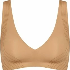 Begroting π Sloggi - Dames - ZERO Feel - Bralette Met Sluiting 2.0 - Beige - L π§¨