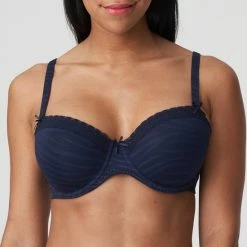 Beste Verkoop 💯 PrimaDonna Twist Basel Voorgevormde Balconette Bh 0242062 Majestic Blue - Maat 85E 🔔