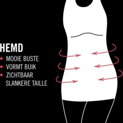 Top 10 🤩 RJ Bodywear Shapewear - Correctie Dames Singlet Hemd - RJ Pure Color - Zwart - Maat L 🧨 -Goedkope badmode winkel 550x591 4