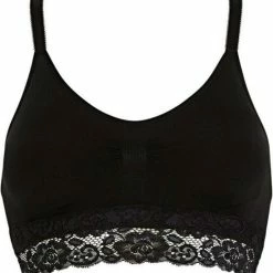 Groothandel 😍 MAGIC Bodyfashion Comfort Bra Spaghetti Lace Zwart Vrouwen - Maat L 🔔
