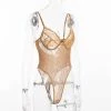 Gloednieuw ⌛ Merkloos Lace Body Goud | L | Lingerie Bodysuit Kant 🌟 -Goedkope badmode winkel 550x597 3
