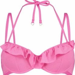 Kopen 🥰 Hunkemöller Dames Badmode Voorgevormde Beugel 👙 Bikinitop Java - Roze - Maat D75 ❤️