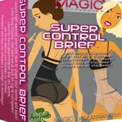 Flash-uitverkoop 🛒 MAGIC Bodyfashion Super Control Brief - Zwart - Maat XXL ⌛ -Goedkope badmode winkel 550x608