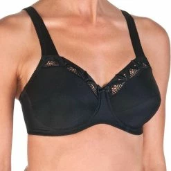 Beste Verkoop 😉 Felina Melina Beugel Bh 0000527 004 Black - Maat 90E 😀